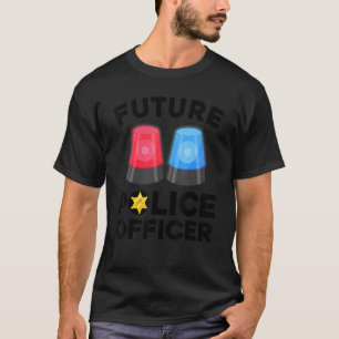 Future Police Officer For Kids Boys Girls Cops T-Shirt