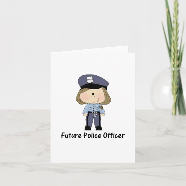 future police officer (girl) card (Front)