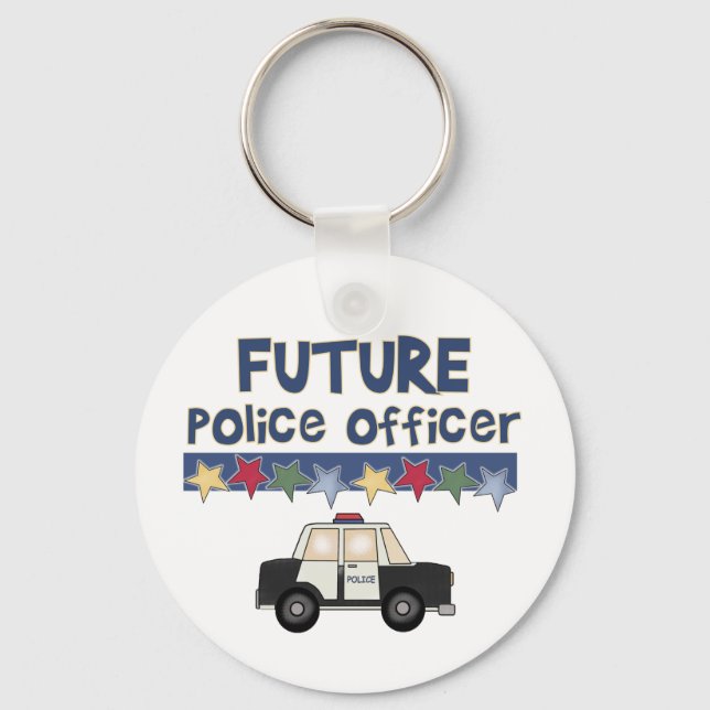 Future Police Officer  Keychain (Front)