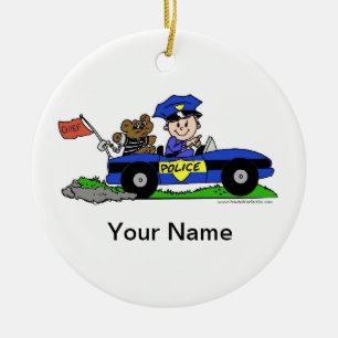 Future Police Officer - Male Ceramic Ornament
