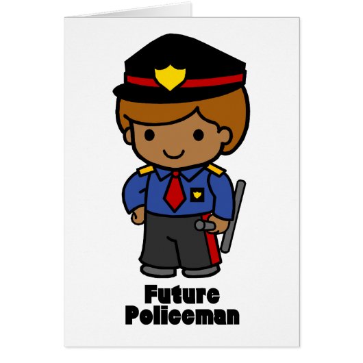Future Policeman - Boy Cards (Front)