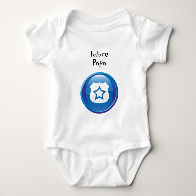 Future Popo Baby Bodysuit (Front)