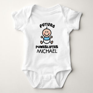 Future Powerlifter Personalized Baby Shirt