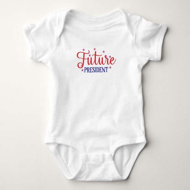 Future President 4th July T-Shirt for Kids Baby Bodysuit (Front)