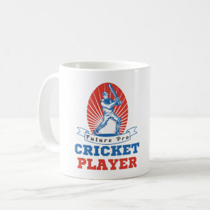 FUTURE PRO CRICKET PLAYER- CRICKET LOVER  COFFEE MUG