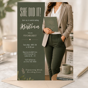 Future Psychologist Graduation Invite