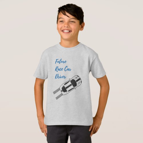 Future Race Car Driver _ Kids T_shirt