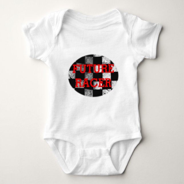 Future Racer Checkered Flag Customizable Bodysuit (Front)