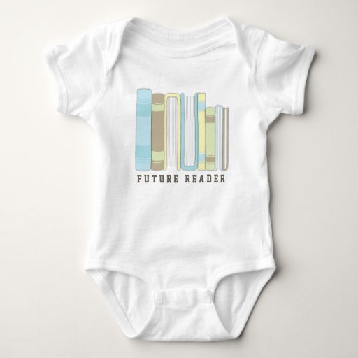 Future Reader Baby Book Stack Funny Shirt