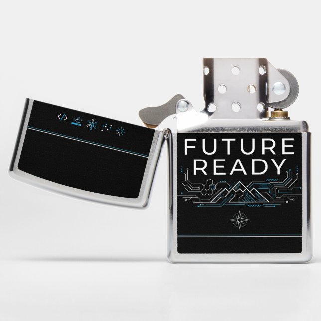 Future Ready Zippo Lighter (Opened)