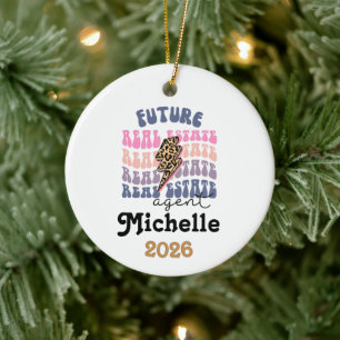 Future Real Estate Agent Ceramic Ornament