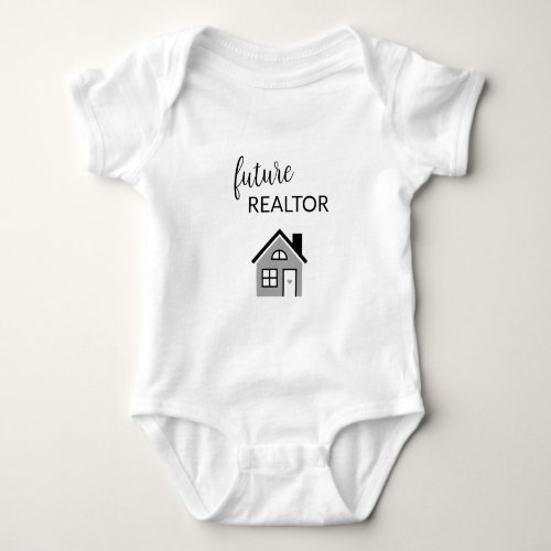 Future Realtor Real Estate Agent Pregnancy Gift Baby Bodysuit