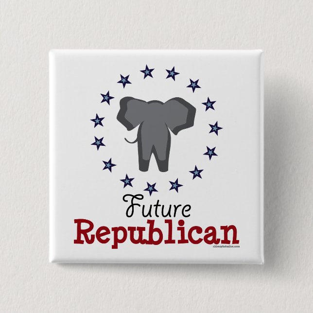 Future Republican Elephant Button (Front)
