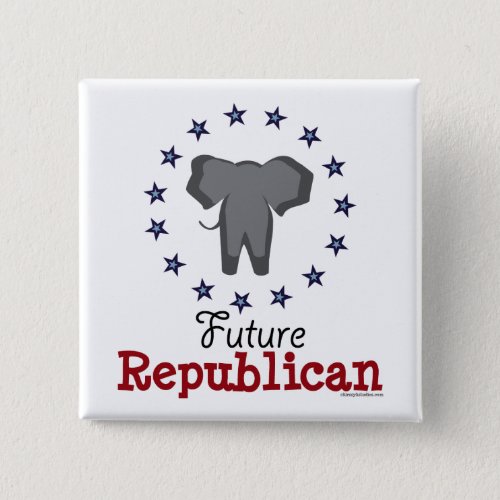 Future Republican Elephant Button