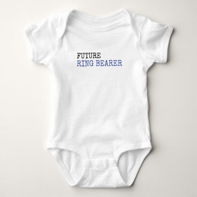 Future Ring Bearer Wedding Baby Bodysuit (Front)