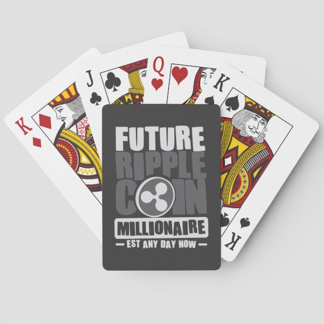 Future RIPPLE Coin Millionaire Poker Cards (Back)