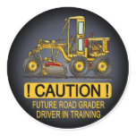 Future Road Grader Driver Kids Sticker