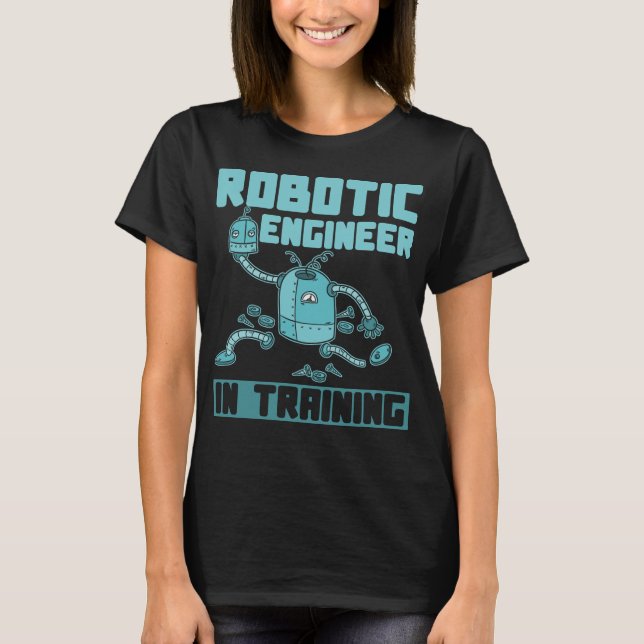 Future Robotics Engineer Boy Girl Robot T-Shirt (Front)