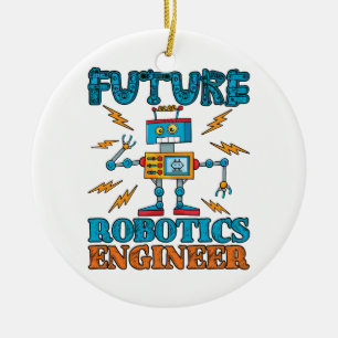Future Robotics Engineer Ceramic Ornament