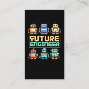 Future Robotics Engineer Kid Robot Business Card
