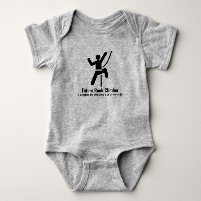 Future Rock Climber Design Baby Clothing