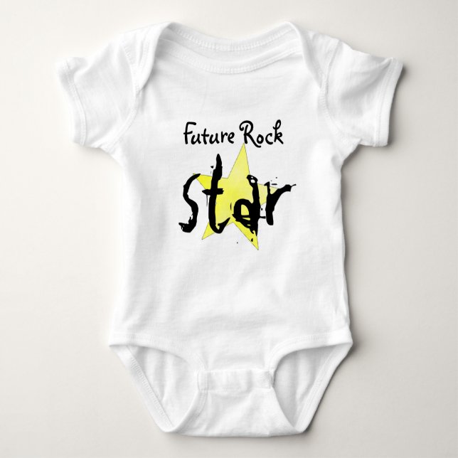Future rock Star Baby Bodysuit (Front)