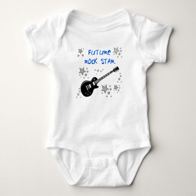 Future rock star baby bodysuit (Front)