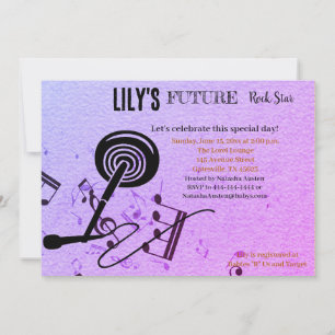 Future Rock Star Baby Shower Invitation