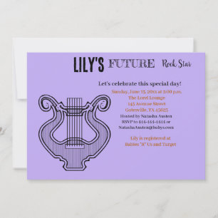 Future Rock Star Baby Shower Invitation