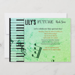 Future Rock Star Baby Shower Invitation