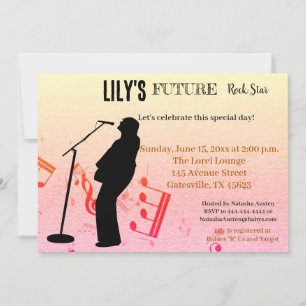 Future Rock Star Baby Shower Invitation