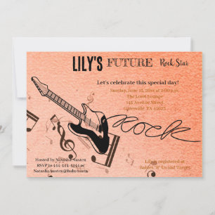 Future Rock Star Baby Shower Invitation