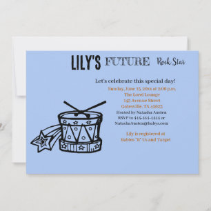 Future Rock Star Baby Shower Invitation