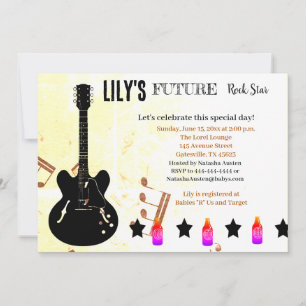Future Rock Star Baby Shower Invitation
