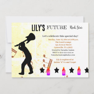 Future Rock Star Baby Shower Invitation