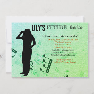 Future Rock Star Baby Shower Invitation