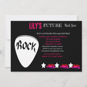 Future Rocker Baby Shower Invitation