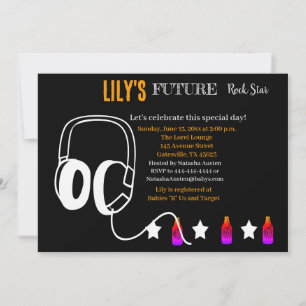 Future Rocker Baby Shower Invitation