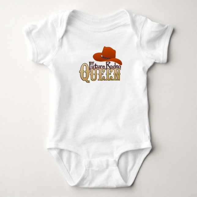 Future Rodeo Queen Baby Baby Bodysuit (Front)