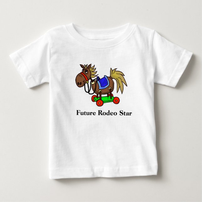Future Rodeo Star Toy Horse Baby Shirt (Front)