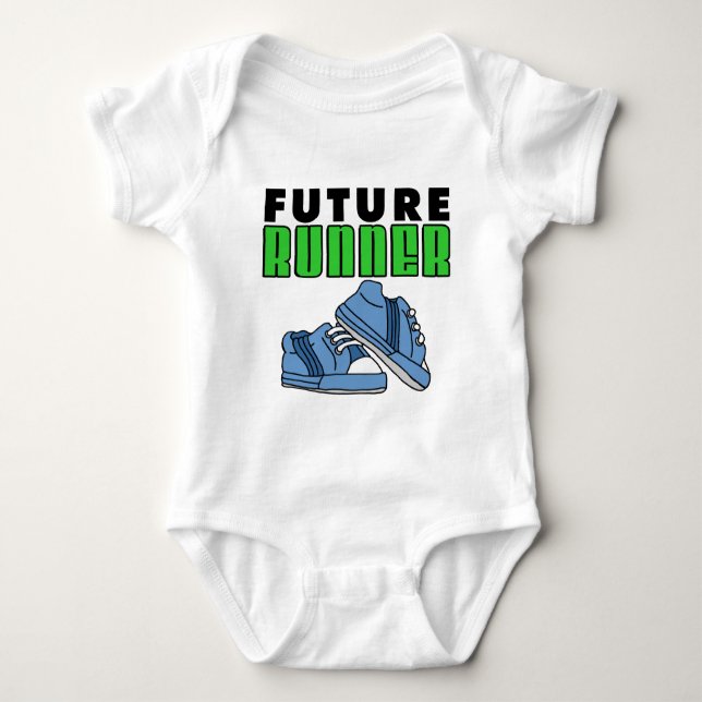 Future Runner Boy Baby Bodysuit (Front)