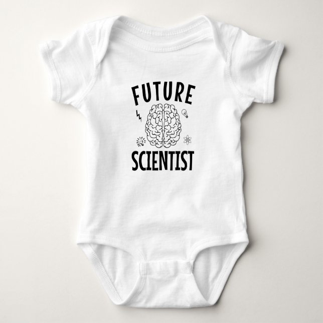 Future Scientist Baby Bodysuit (Front)