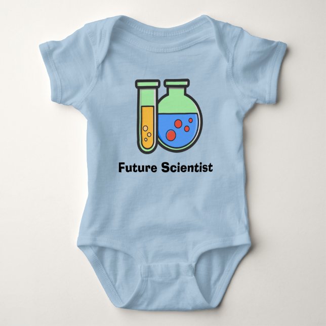 Future Scientist Chemistry Baby Bodysuit (Front)