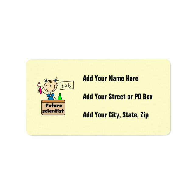 Future Scientist Label (Front)