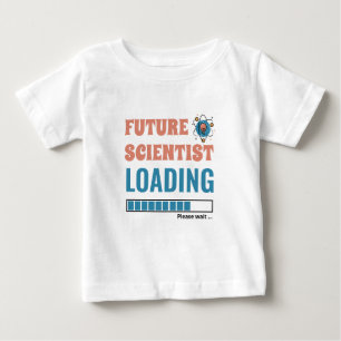 Future Scientist Loading Funny Personalized Unisex Baby T-Shirt