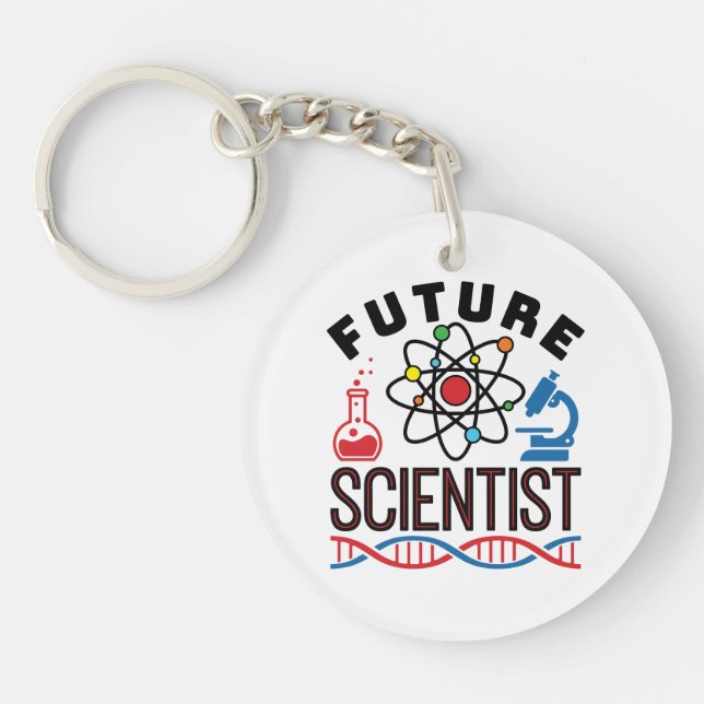 Future Scientist PopSocket Keychain (Front)