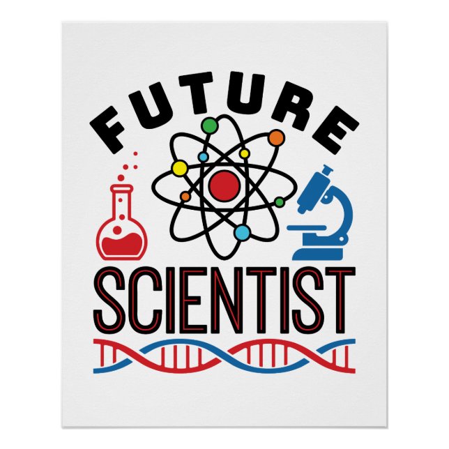 Future Scientist Science Lover STEM Poster (Front)