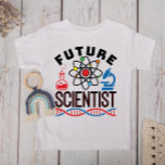 Future Scientist Science Lover STEM T-Shirt<br><div class="desc">Future scientist design for chemistry,  physics or biology student. Perfect STEM design for anyone who wants to be a chemist,  physicist or biologist.   Future scientist novelty design features graphics of atom,  microscope,  beaker and DNA. Great to wear to science fair or science camp.</div>