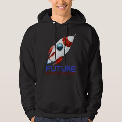 Future Scientist Science Rocket Ship Kids  Astrona Hoodie