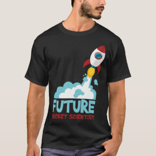 Future Scientist Science Rocket Ship Kids Astrona T-Shirt